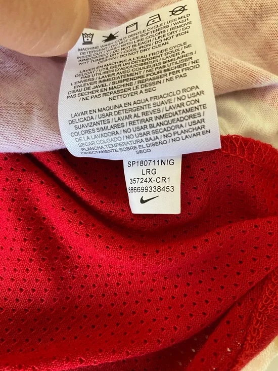 Nike Red and White St. Louis Cardinals Baseball Graphic Tank Top - Picture 5 of 9